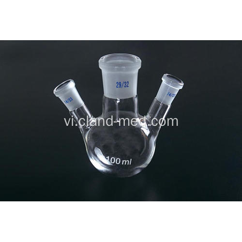 Flask xiên hình dạng với ba cổ chuẩn mặt đất miệng